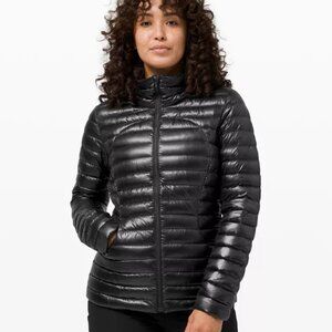Lululemon Women's Black Pact It Down Goose Feather Winter Puffer Jacket Size 6